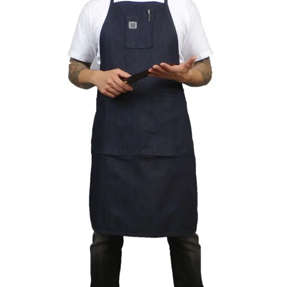 Premium Denim Chef Construction Gardening Cooking Grill Cotton Apron